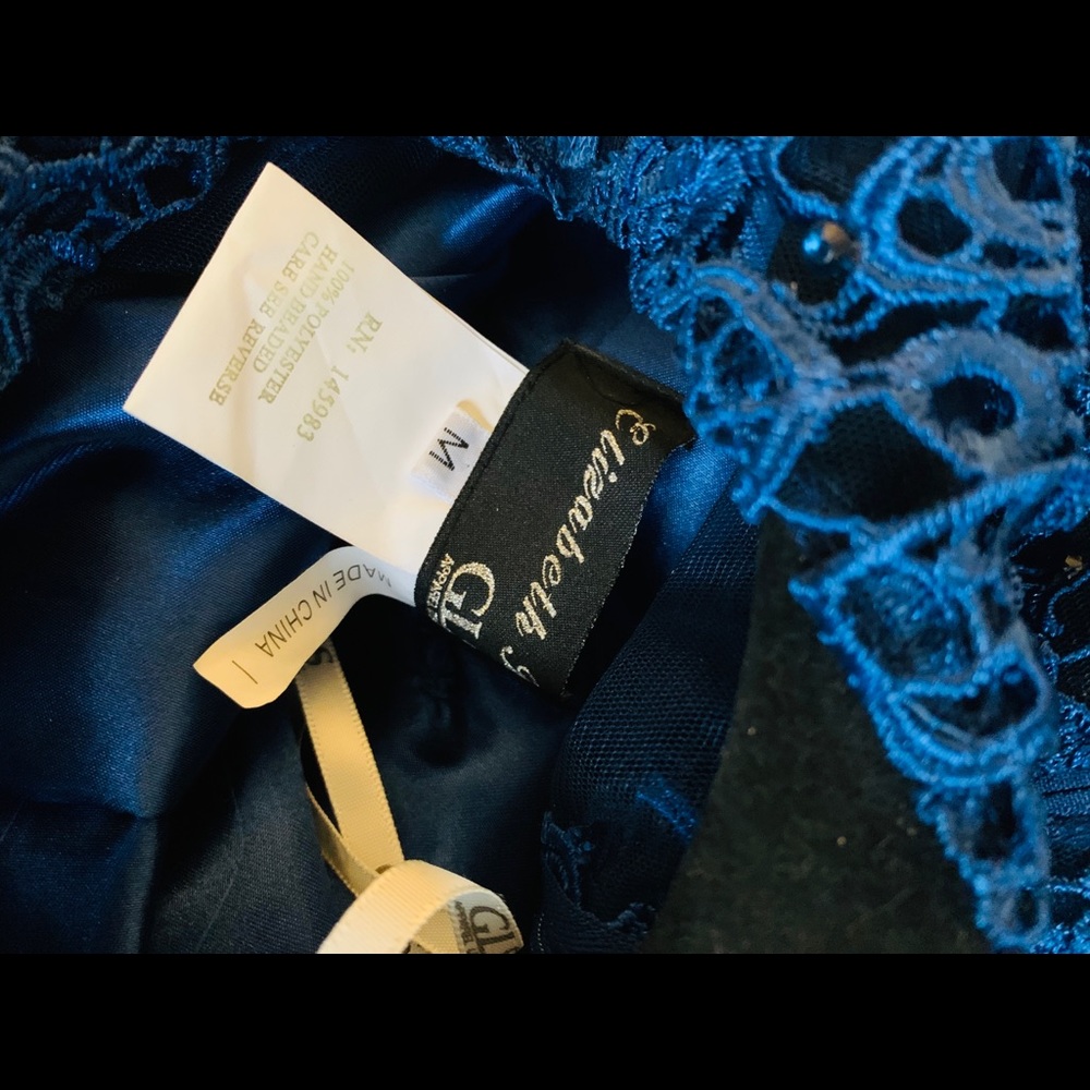 Royal blue dress with pockets and beautiful bow